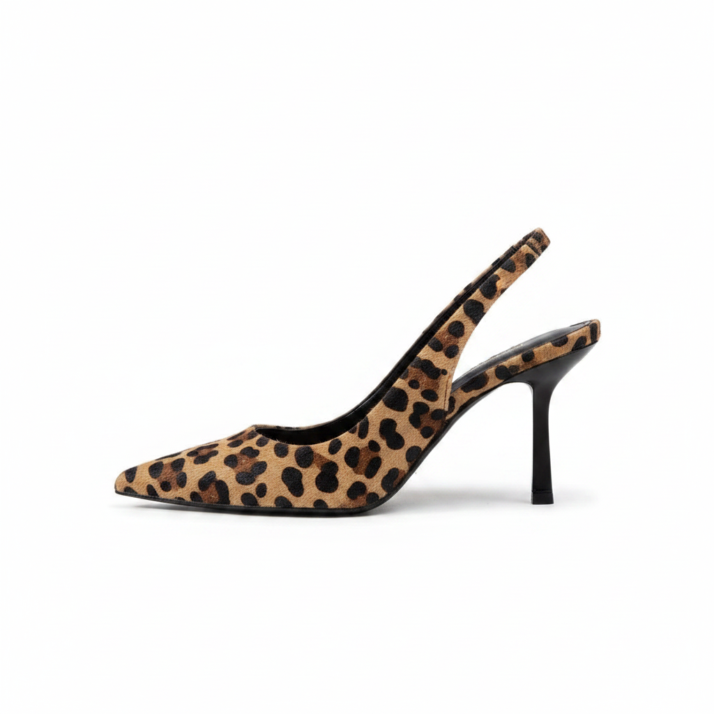 Isabriella | Leopard Print Slingback Block Heels — Alfa Empire, view 1