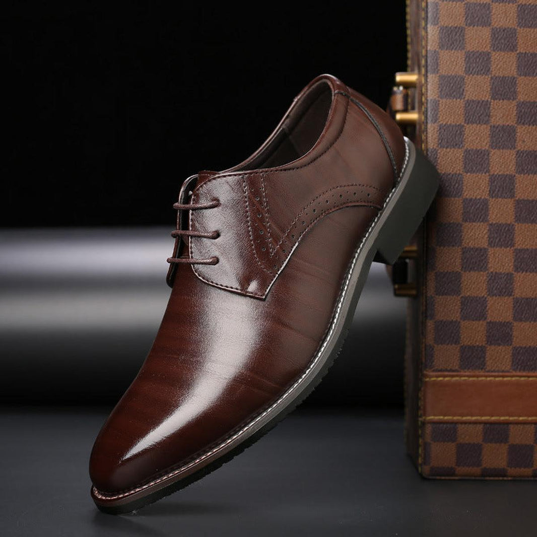 James | Classic Lace Shoes — Brown — Alfa Empire, view 1