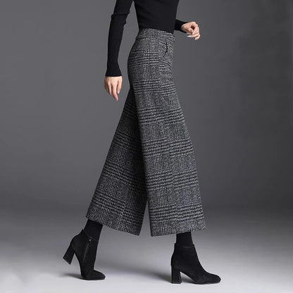 Jenny | Checked Wide-Leg Pants — Alfa Empire, view 6