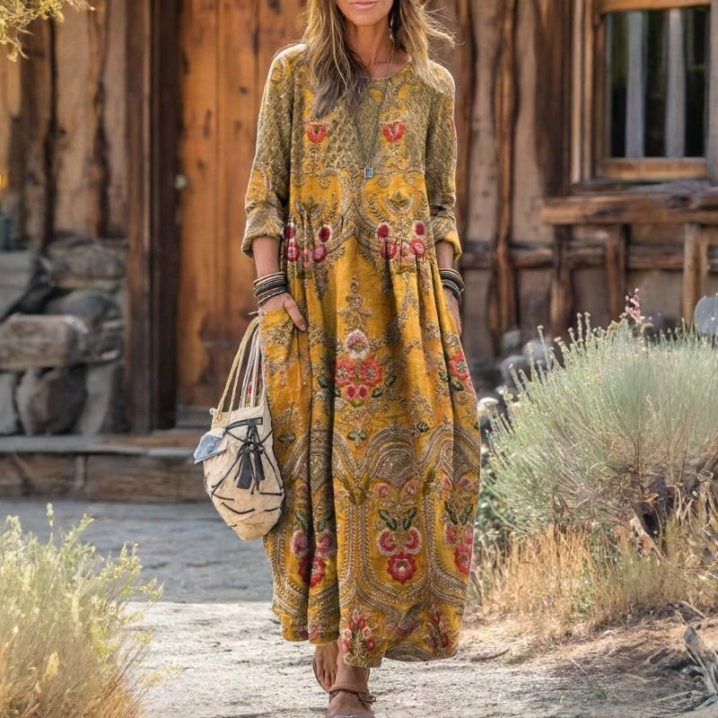 Kayleigh | Vintage Oversized Long Sleeve Dress — Alfa Empire, view 2