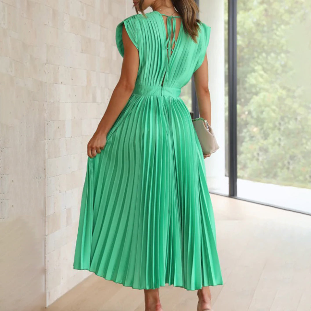 Kimberley | Modern Sleeveless V-Neck Dress — Alfa Empire, view 10