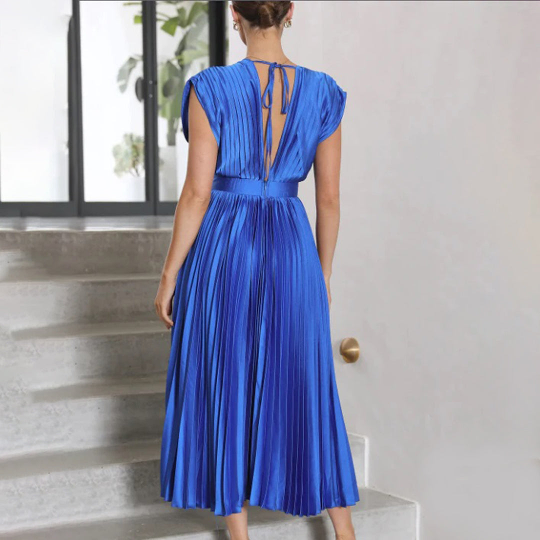 Kimberley | Modern Sleeveless V-Neck Dress — Alfa Empire, view 19