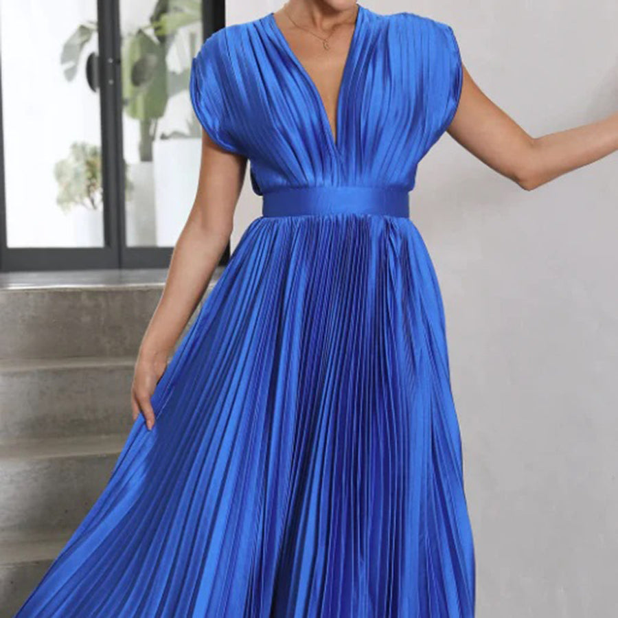 Kimberley | Modern Sleeveless V-Neck Dress — Alfa Empire, view 20