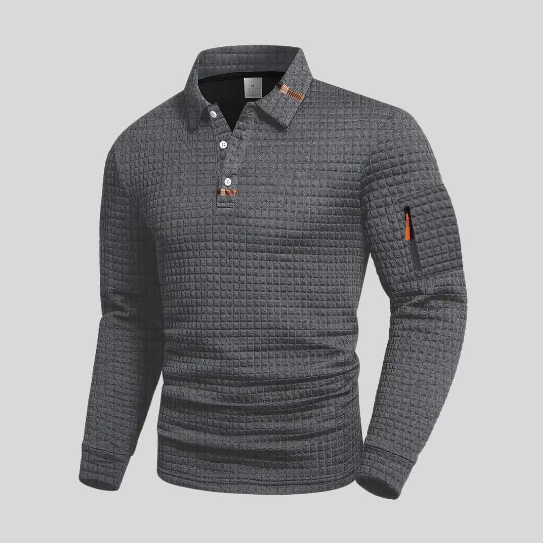 Lachlan | Classic Sleeve Pocket Polo Shirt — Alfa Empire, view 1