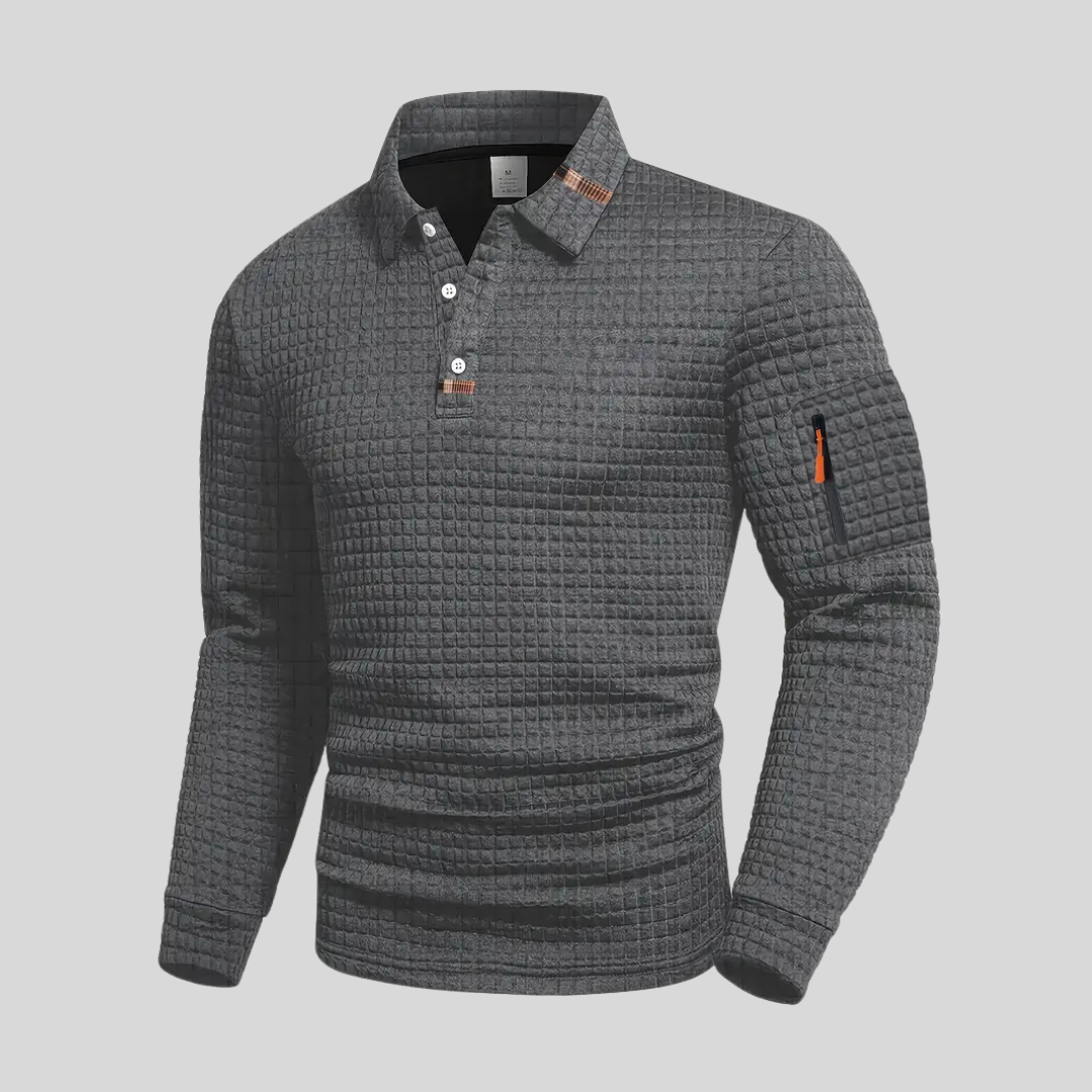 Lachlan | Classic Sleeve Pocket Polo Shirt — Alfa Empire, view 1