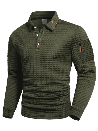 Lachlan | Classic Sleeve Pocket Polo Shirt — Green — Alfa Empire, view 5