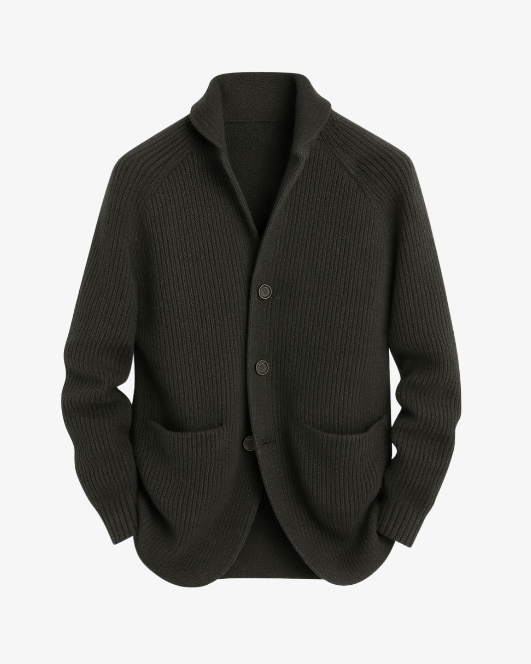 Lawrence | Tailored Button-Front Knit Cardigan — Alfa Empire, view 1