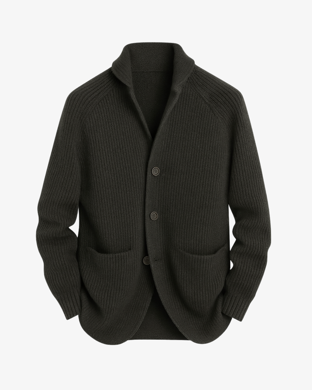 Lawrence | Tailored Button-Front Knit Cardigan — Alfa Empire, view 1
