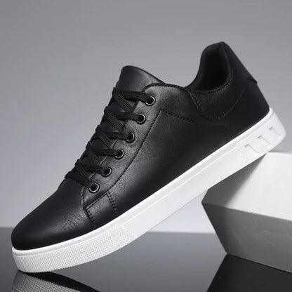 Lawrence | Streamlined Casual Lace-Up Shoes — Black — Alfa Empire, view 2