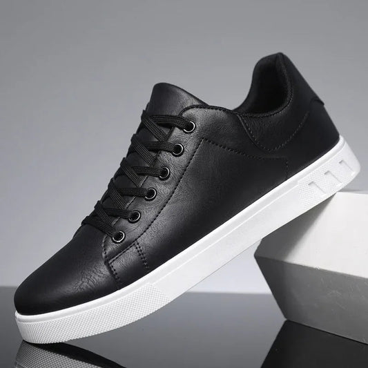 Lawrence | Streamlined Casual Lace-Up Shoes — Black — Alfa Empire, view 2