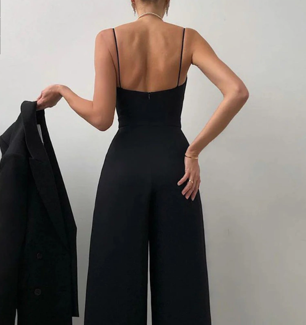 Leanne | Refined Strapless Evening Jumpsuit — Alfa Empire, view 8