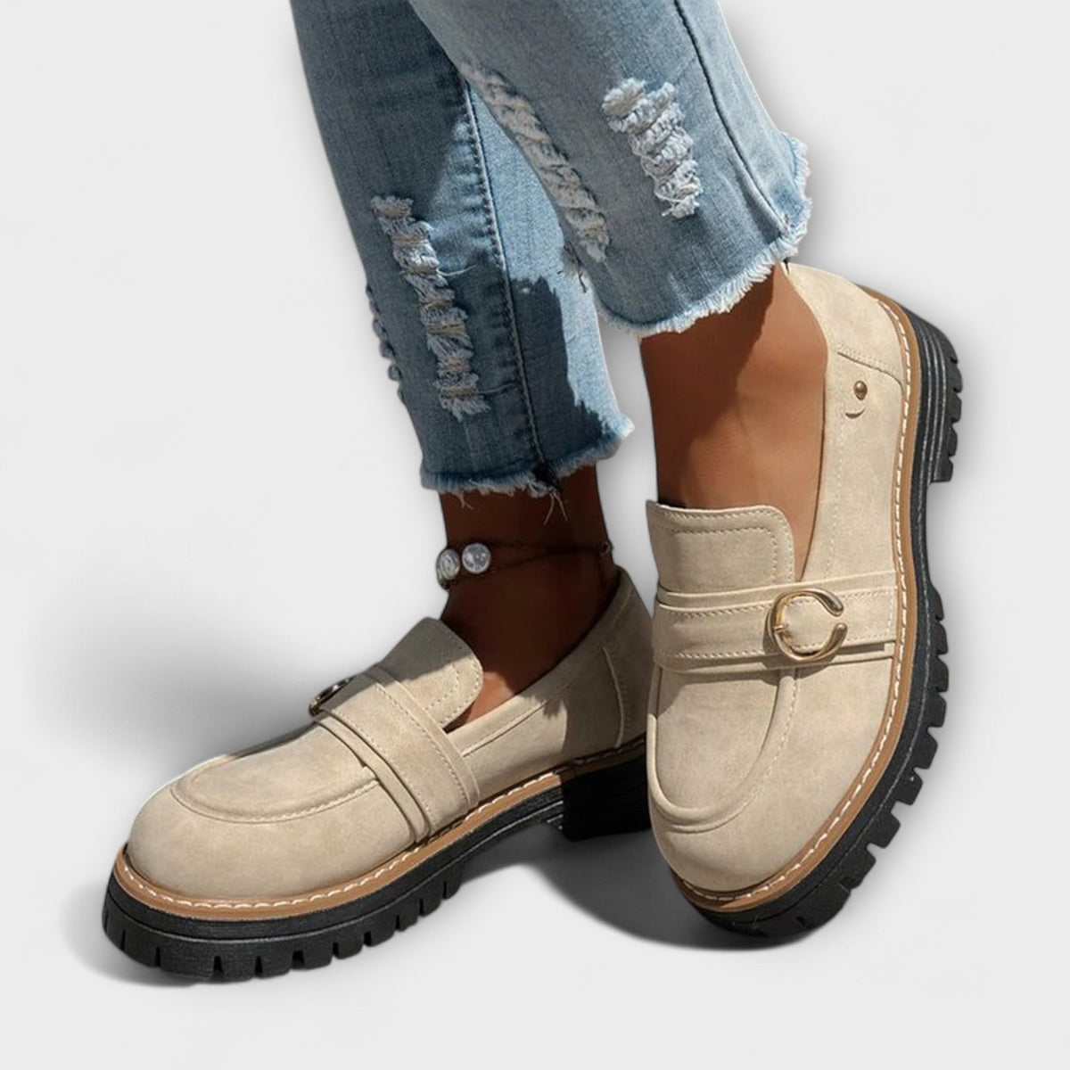 Lora | Round-Toe Casual Loafers — Alfa Empire, view 2