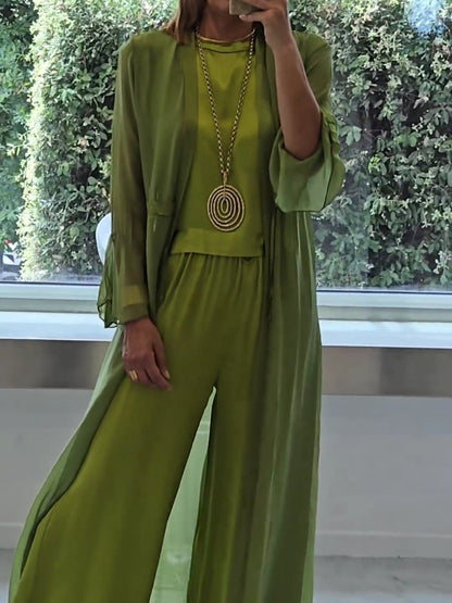 Macy | Refined and Comfortable Set — Green — Alfa Empire, view 3