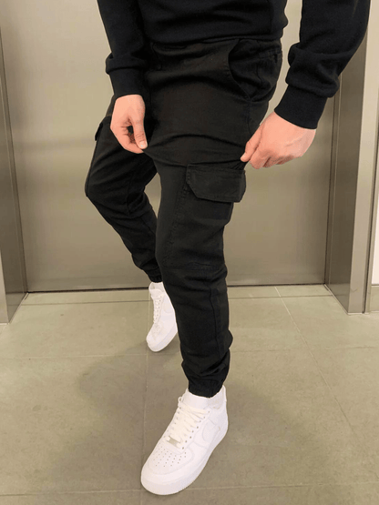 Malcolm | Sleek Tie-Waist Cargo Pants — Alfa Empire, view 2