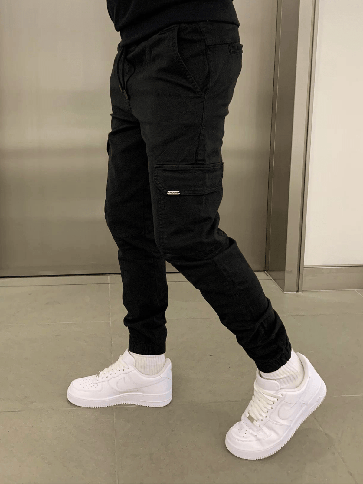 Malcolm | Sleek Tie-Waist Cargo Pants — Alfa Empire, view 3
