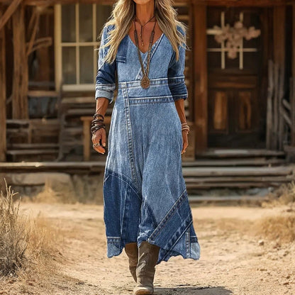 Marissa | Vintage-Inspired Long Sleeve Casual Dress — Alfa Empire, view 2