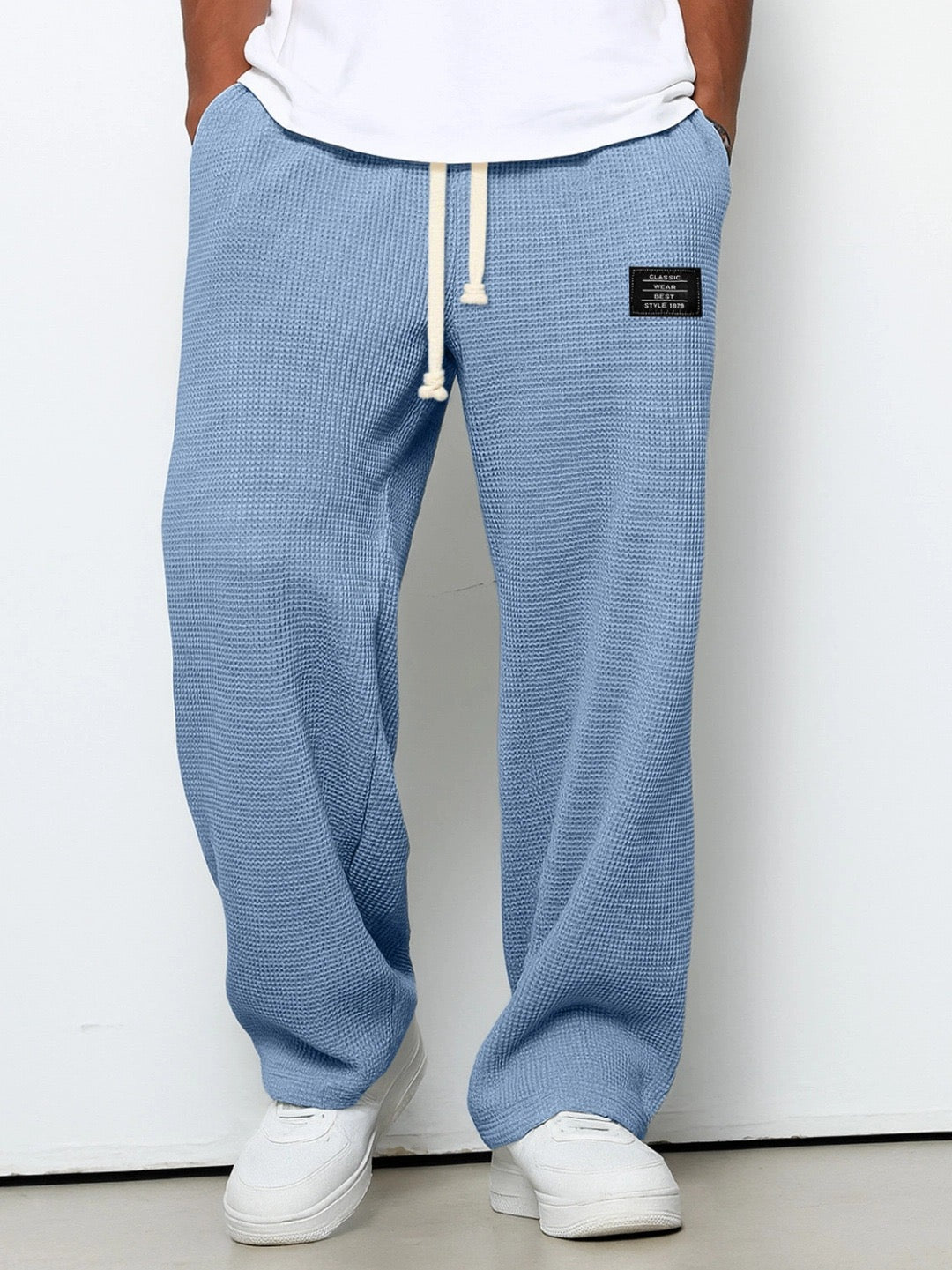 Maverick | Relaxed Everyday Pants — Sky Blue — Alfa Empire, view 2