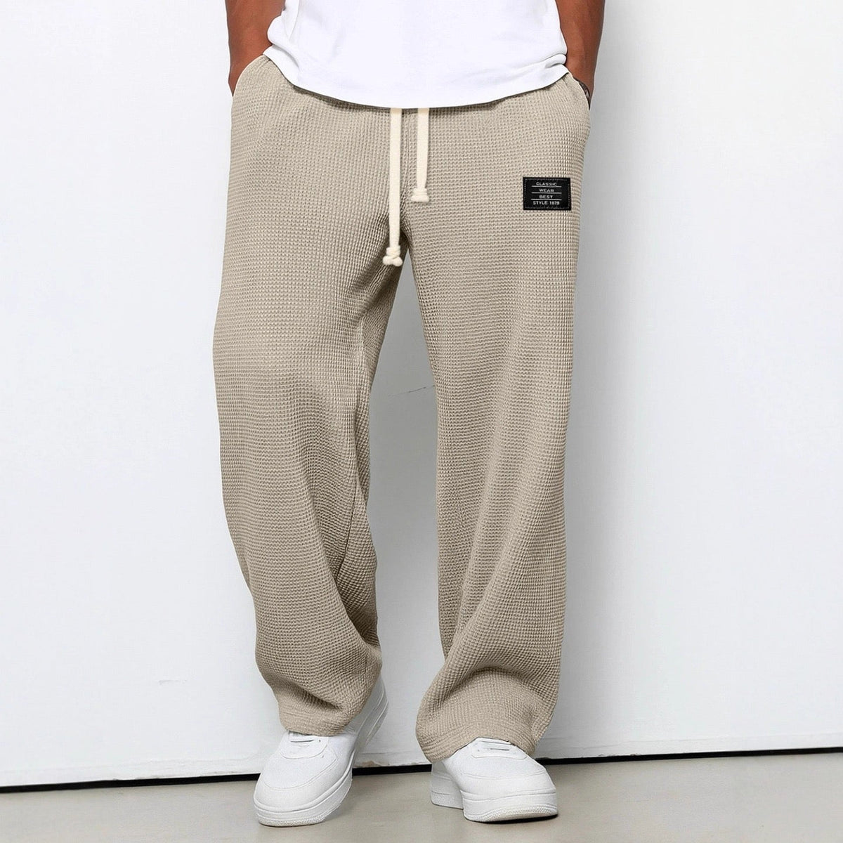 Maverick | Relaxed Everyday Pants — Khaki — Alfa Empire, view 5
