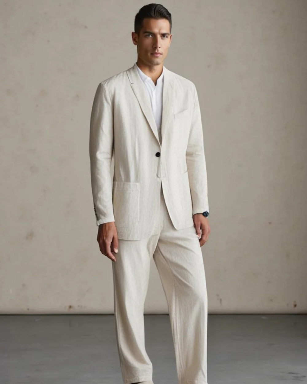 Maximo | Casual Button Cardigan and Pant Set — Alfa Empire, view 2