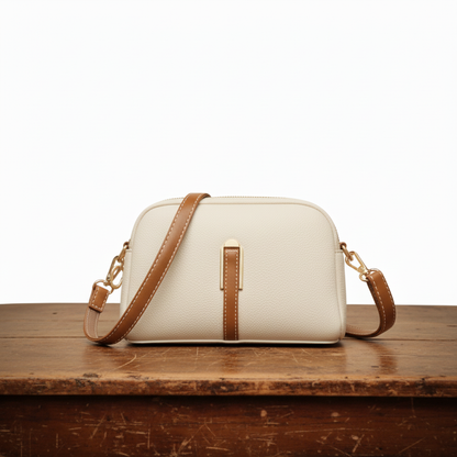 Mila | Classic Crossbody Bag — White — Alfa Empire, view 9