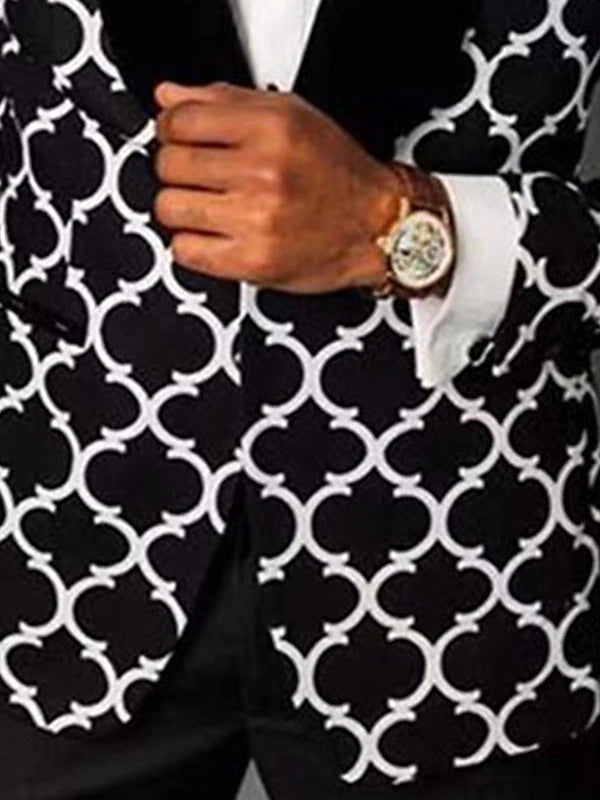 Nathan | Modern Checkered Single Breasted Suit — Alfa Empire, view 2