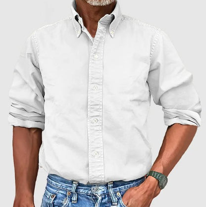 Nico | Classic Oxford Shirt — White — Alfa Empire, view 7