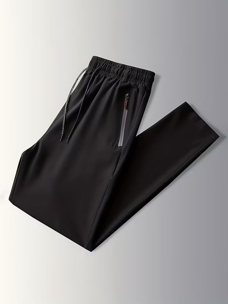 Nolan | Casual Breathable Lightweight Pants — Black — Alfa Empire, view 1