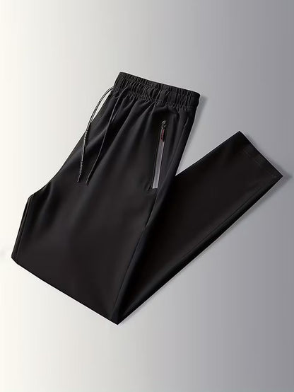 Nolan | Casual Breathable Lightweight Pants — Black — Alfa Empire, view 1