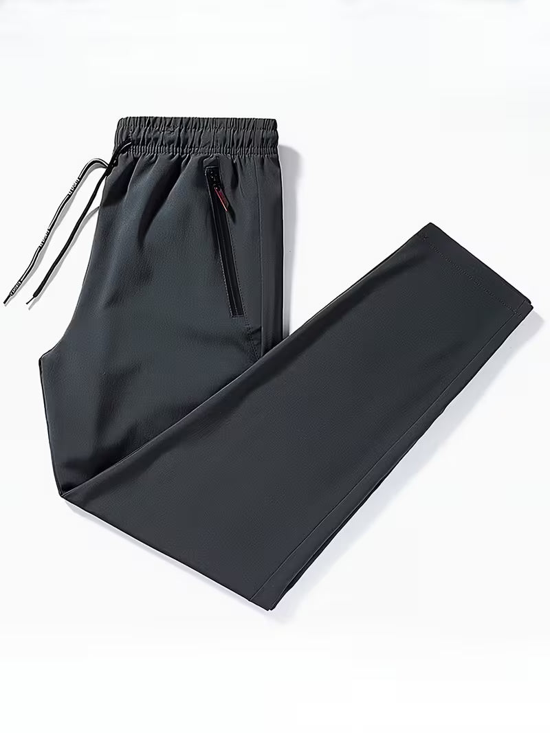 Nolan | Casual Breathable Lightweight Pants — Grey — Alfa Empire, view 2