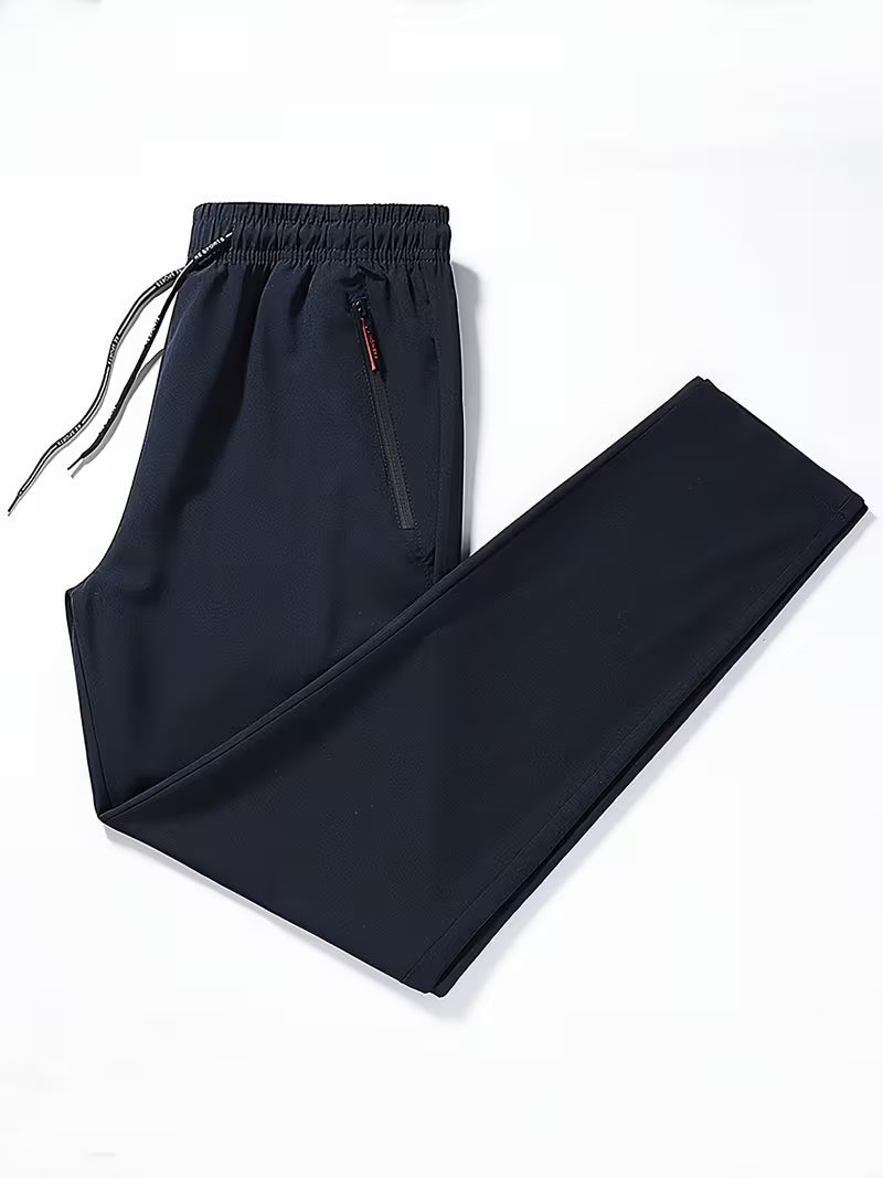 Nolan | Casual Breathable Lightweight Pants — Navy Blue — Alfa Empire, view 3