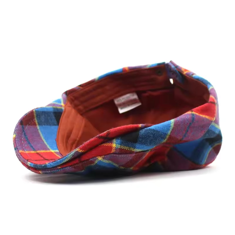 Oliver | Classic Plaid Tartan Flat Cap — Alfa Empire, view 5