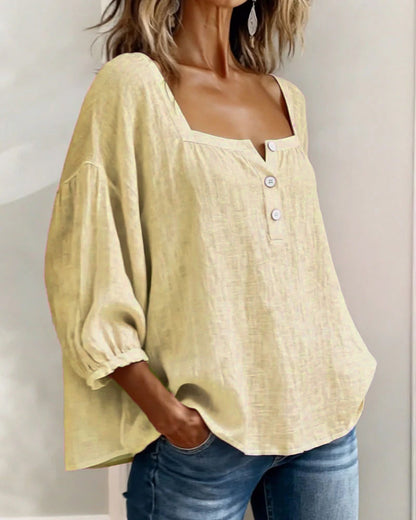 Orlinda | Modern Relaxed Puff Sleeve Blouse — Alfa Empire, view 16