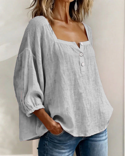 Orlinda | Modern Relaxed Puff Sleeve Blouse — Alfa Empire, view 18