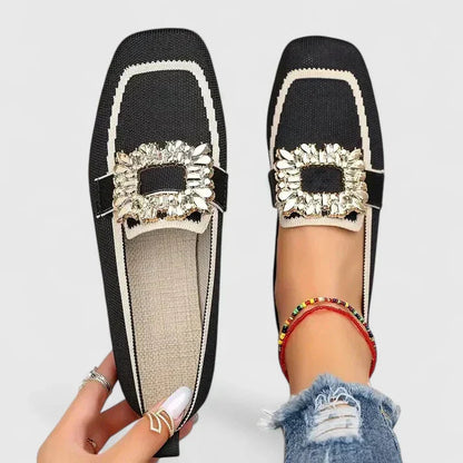 Pauline | Comfortable Refined Orthopedic Loafers — Black — Alfa Empire, view 3