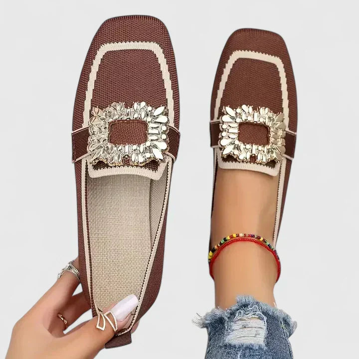 Pauline | Comfortable Refined Orthopedic Loafers — Brown — Alfa Empire, view 6