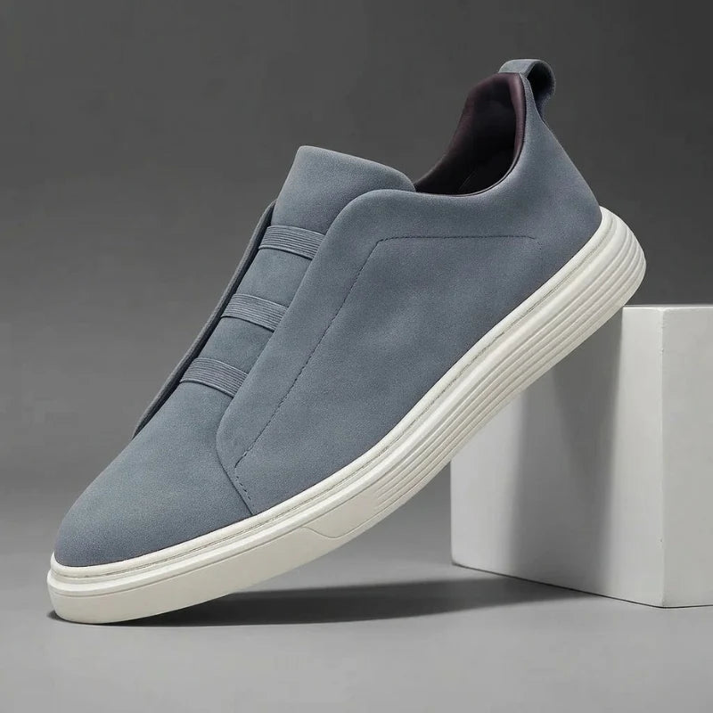 Quentin | Effortless Slip-On Sneakers — Blue — Alfa Empire, view 1