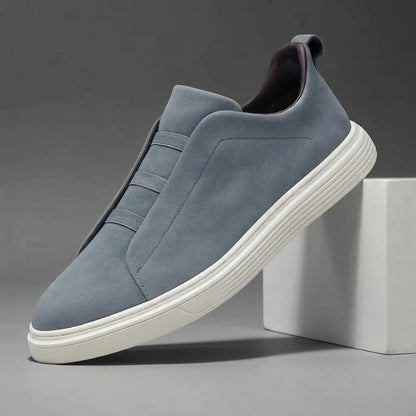 Quentin | Effortless Slip-On Sneakers — Blue — Alfa Empire, view 1