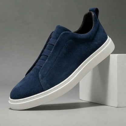 Quentin | Effortless Slip-On Sneakers — Navy — Alfa Empire, view 3