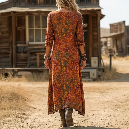 Rachael | Vintage-Inspired Long Sleeve Casual Dress — Alfa Empire, view 2