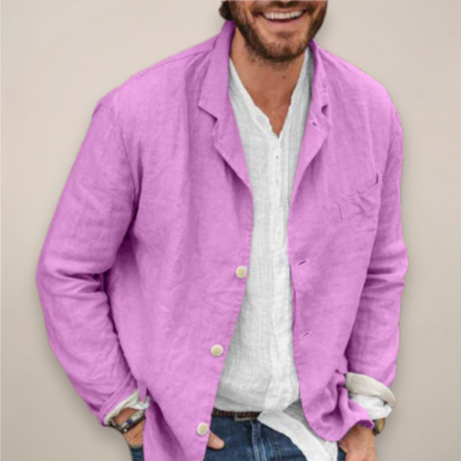 Reece | Casual Breathable Summer Blazer — Purple — Alfa Empire, view 6