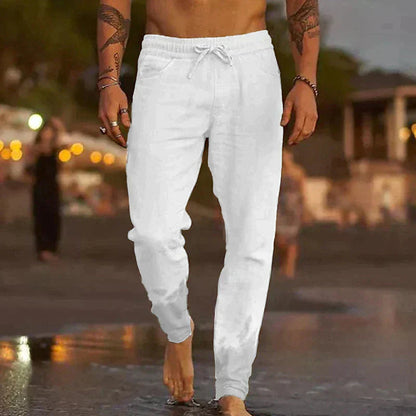 Ricardo | Classic Lace Summer Pants — White — Alfa Empire, view 5