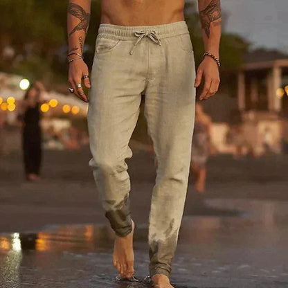 Ricardo | Classic Lace Summer Pants — Khaki — Alfa Empire, view 8