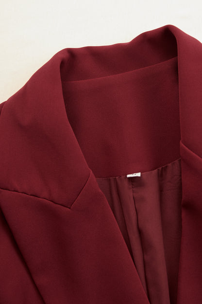 Robyn | Modern Tailored V-neck Blazer Dress — Alfa Empire, view 11