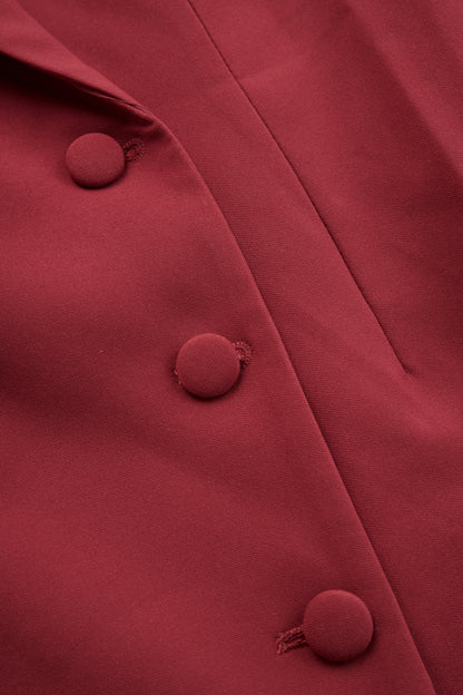 Robyn | Modern Tailored V-neck Blazer Dress — Alfa Empire, view 12