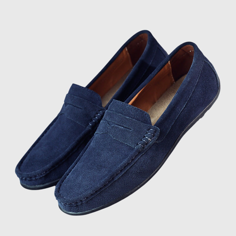 Rosaly | Classic Orthopedic Comfort Loafers — Navy Blue — Alfa Empire, view 5