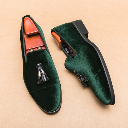 Sandro | Classic Velvet Tassel Loafers — Alfa Empire, view 7