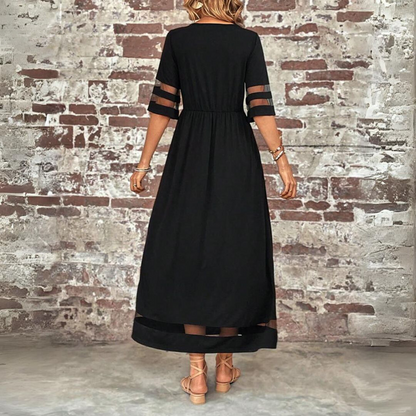 Seraphina | Refined Flowing Maxi Dress — Alfa Empire, view 4