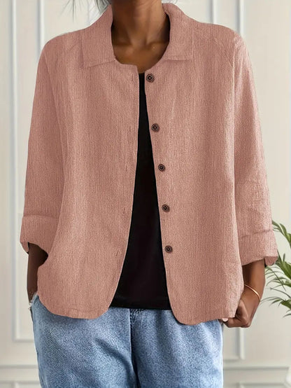 Sophie | Classic Lightweight Everyday Top — Pink — Alfa Empire, view 1