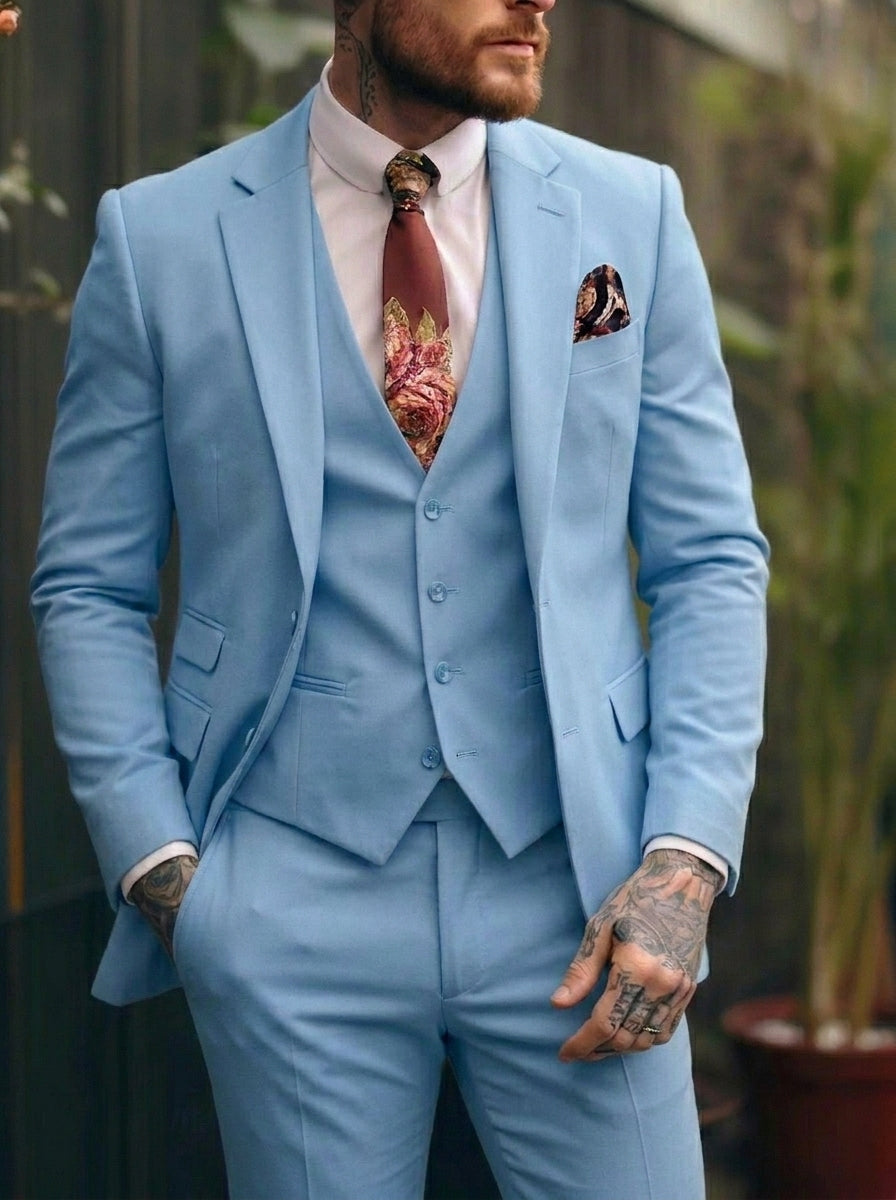 Tommy | Casual Single Breasted One-Button 3 Pieces Suit — Alfa Empire, view 14