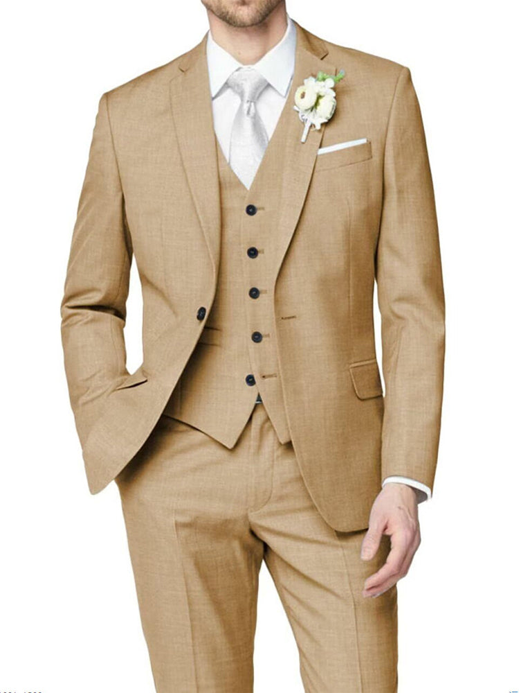 Tommy | Casual Tailored Fit Single Breasted Suit — Brown — Alfa Empire, view 5